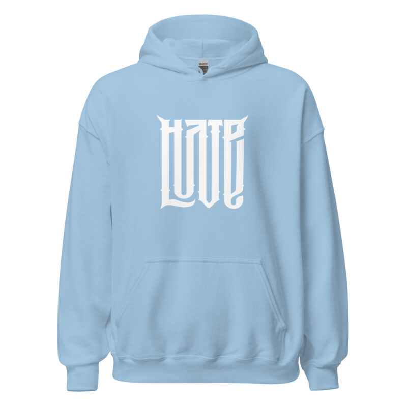 Love/Hate – Zwei Emotionen Unisex-Hoodie