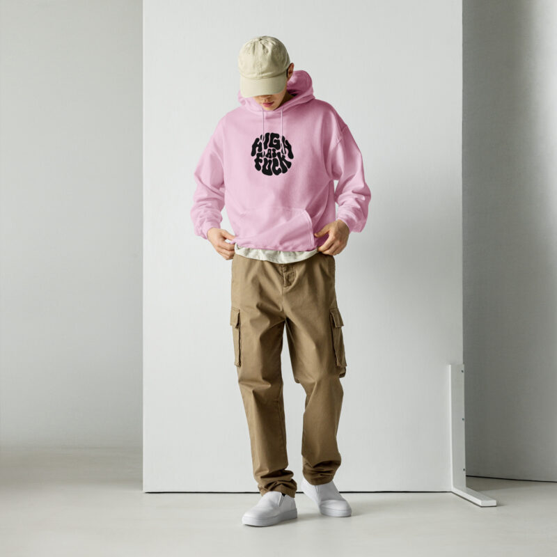 High as Fuck – Trippy Vibes Unisex-Hoodie