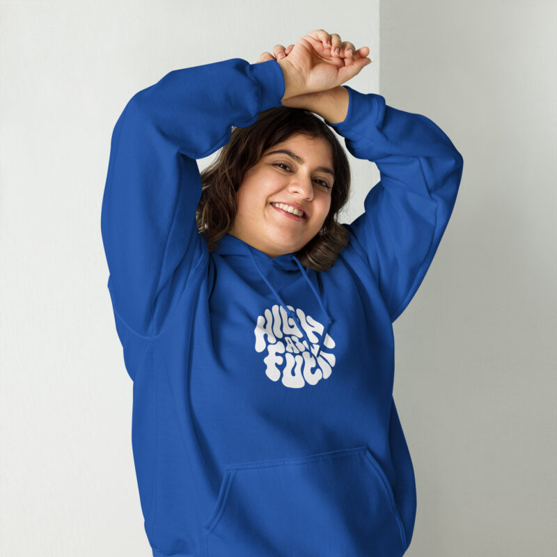 High as Fuck – Trippy Vibes Unisex-Hoodie