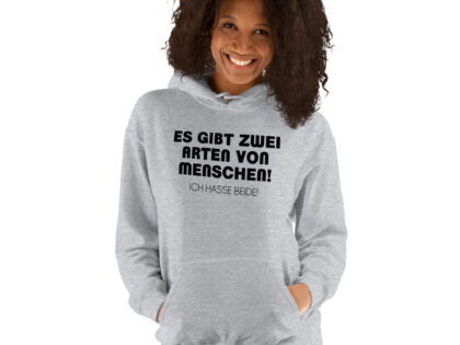 Es gibt zwei Arten von Menschen! Ich hasse beide Unisex-Hoodie – Hoodies – klamottn.de Es gibt zwei Arten von Menschen! Ich hasse beide Unisex-Hoodie – Hoodies – klamottn.de