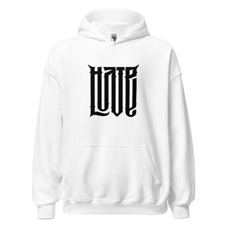 Love/Hate – Zwei Emotionen Unisex-Hoodie
