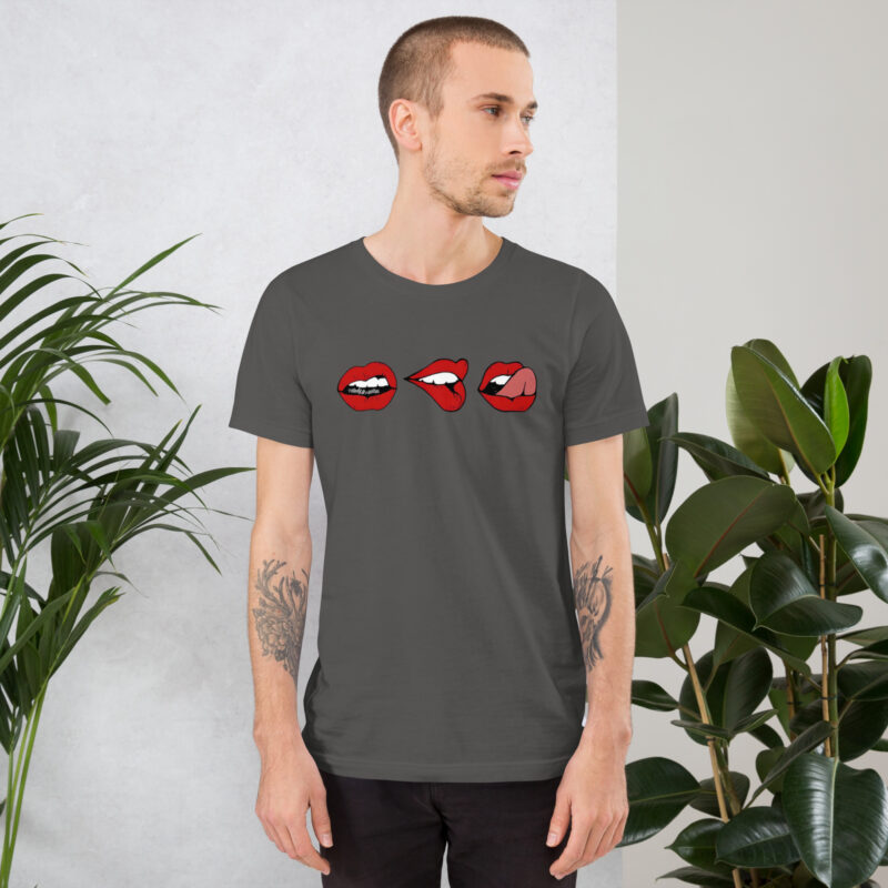 Red Lips Rote Lippen Unisex-T-Shirt