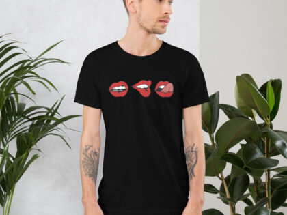 Red Lips Rote Lippen Unisex-T-Shirt – T-Shirts – klamottn.de Red Lips Rote Lippen Unisex-T-Shirt – T-Shirts – klamottn.de
