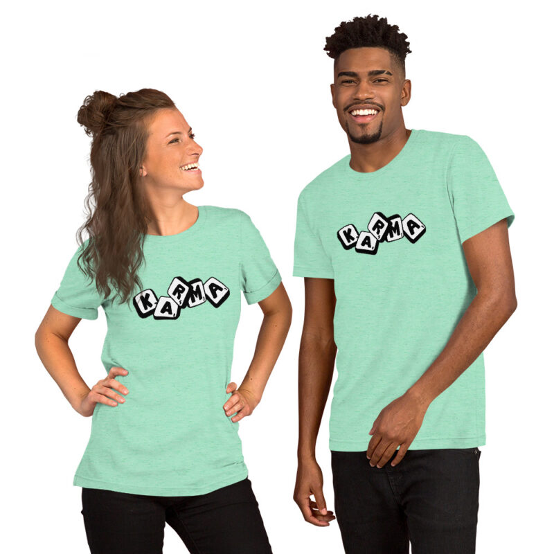 Karma Würfel Unisex-T-Shirt – T-Shirts – klamottn.de