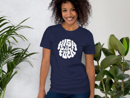 High as Fuck – Trippy Vibes Unisex-T-Shirt – T-Shirts – klamottn.de High as Fuck – Trippy Vibes Unisex-T-Shirt – T-Shirts – klamottn.de