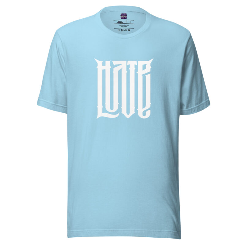 Love/Hate – Zwei Emotionen Unisex-T-Shirt