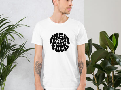High as Fuck – Trippy Vibes Unisex-T-Shirt – T-Shirts – klamottn.de High as Fuck – Trippy Vibes Unisex-T-Shirt – T-Shirts – klamottn.de