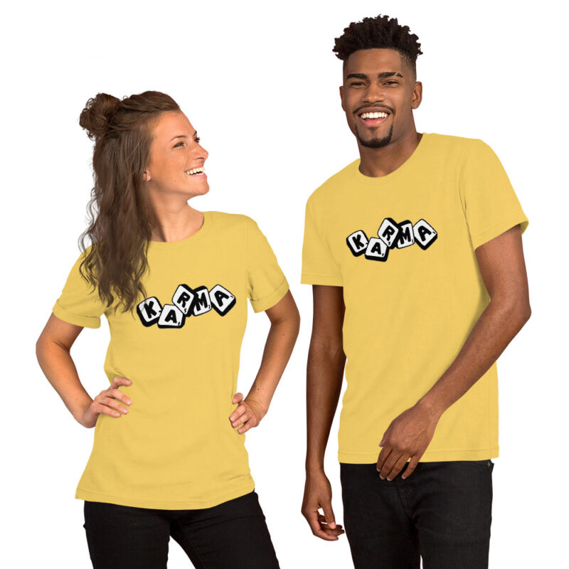 Karma Würfel Unisex-T-Shirt – T-Shirts – klamottn.de