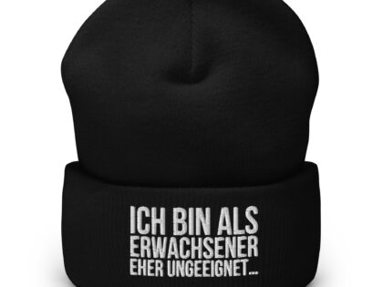 Ich bin als Erwachsener eher ungeeignet Beanie – Accessoires – klamottn.de
