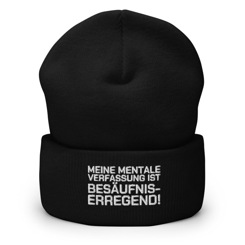 Meine mentale Verfassung ist besäufniserregend Beanie – Accessoires – klamottn.de