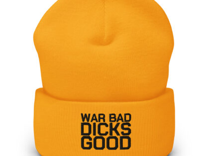 War Bad Dicks Good Beanie – Accessoires – klamottn.de War Bad Dicks Good Beanie – Accessoires – klamottn.de
