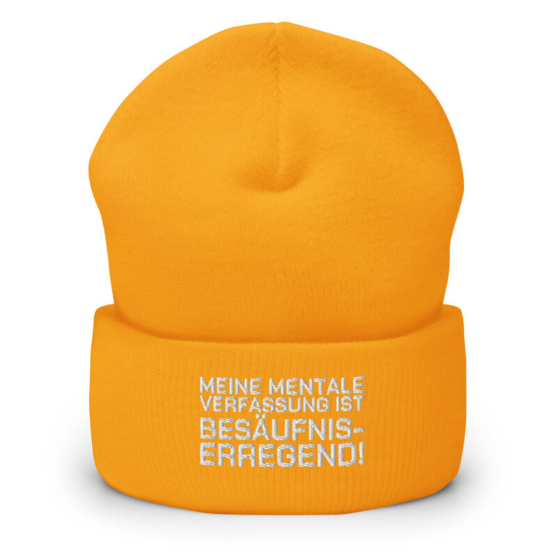 Meine mentale Verfassung ist besäufniserregend Beanie – Accessoires – klamottn.de