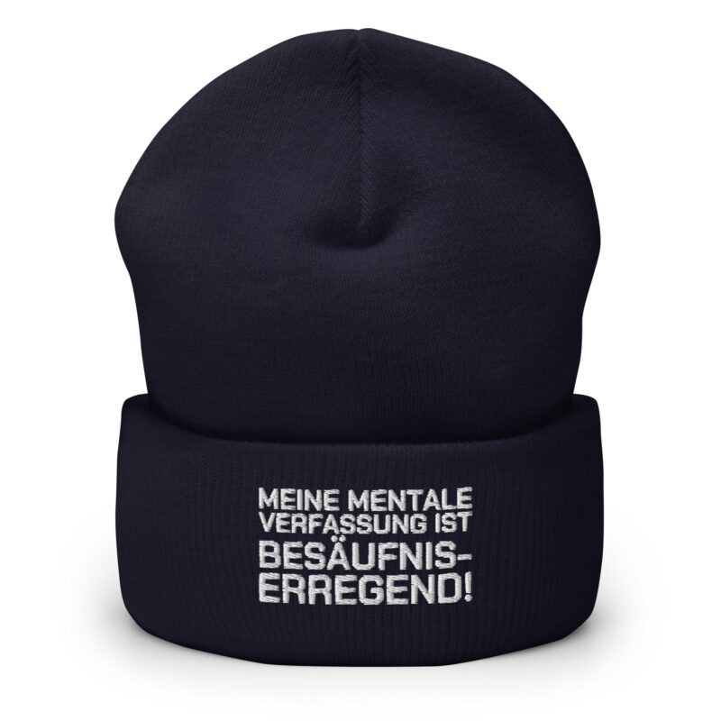 Meine mentale Verfassung ist besäufniserregend Beanie – Accessoires – klamottn.de