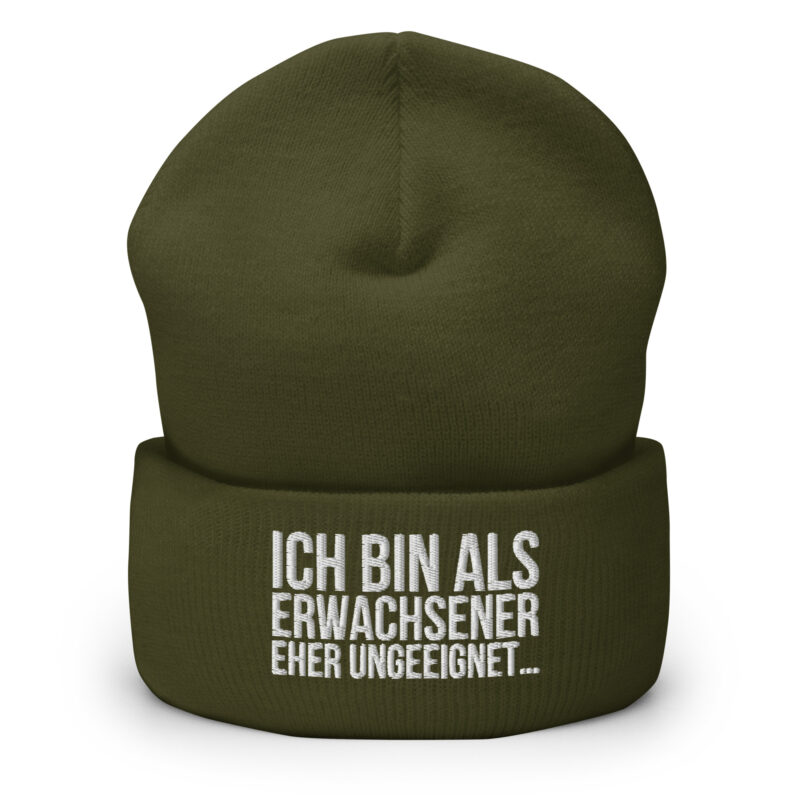 Ich bin als Erwachsener eher ungeeignet Beanie