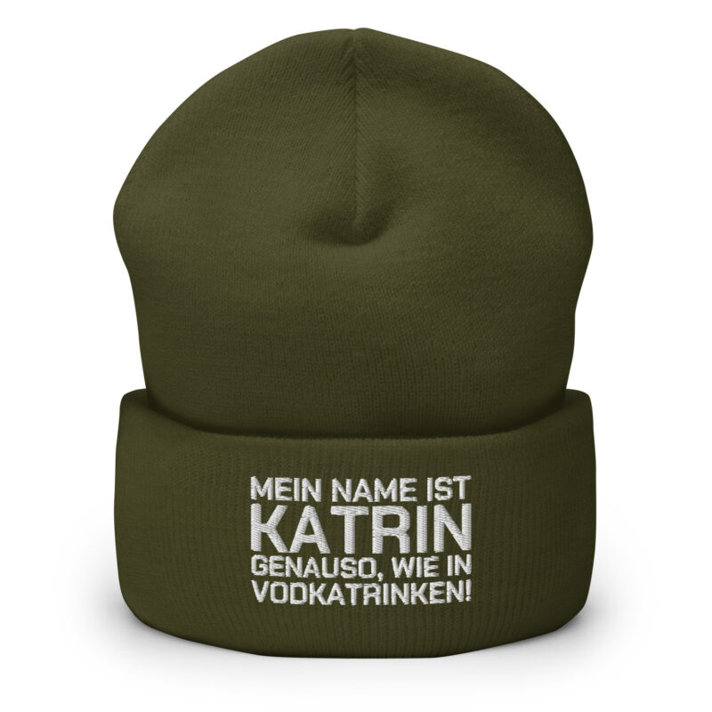 Mein Name ist Katrin, genauso wie in Vodkatrinken Beanie – Accessoires – klamottn.de