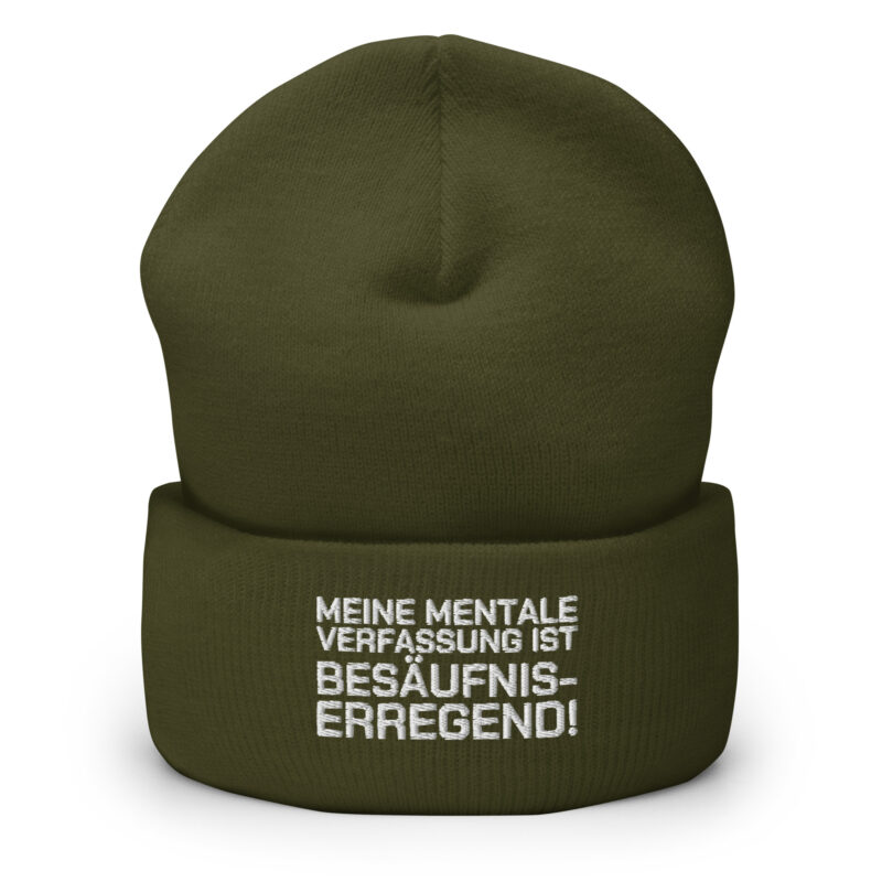 Meine mentale Verfassung ist besäufniserregend Beanie – Accessoires – klamottn.de