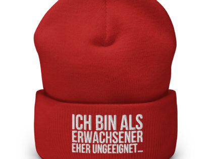 Ich bin als Erwachsener eher ungeeignet Beanie – Accessoires – klamottn.de Ich bin als Erwachsener eher ungeeignet Beanie – Accessoires – klamottn.de