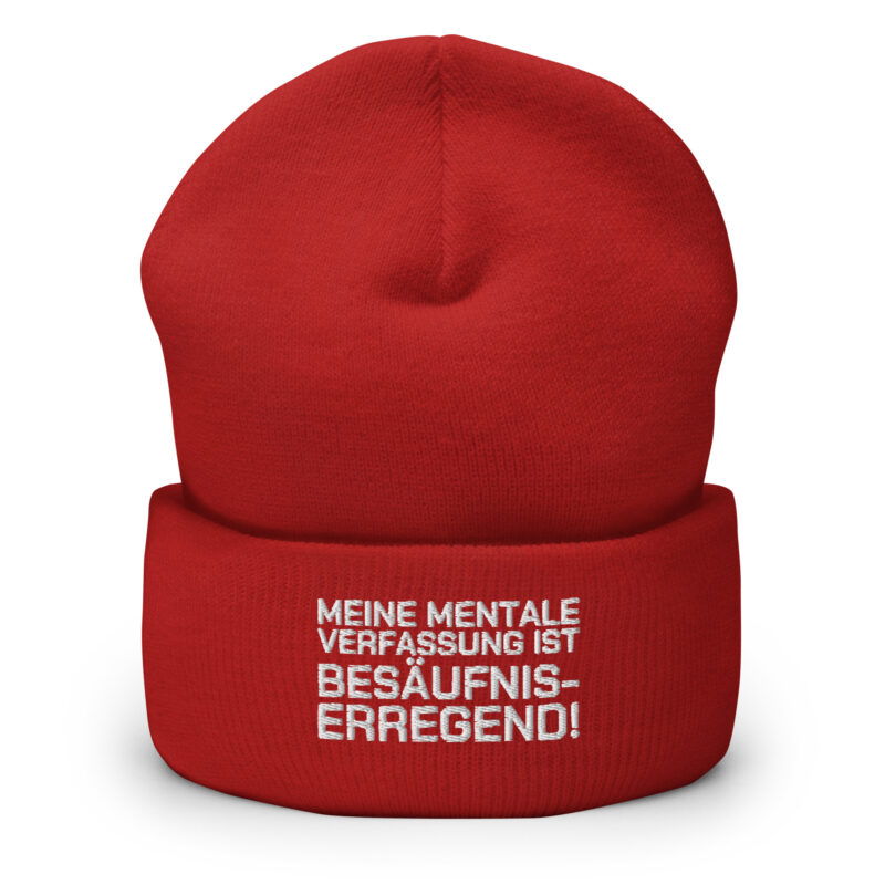 Meine mentale Verfassung ist besäufniserregend Beanie – Accessoires – klamottn.de