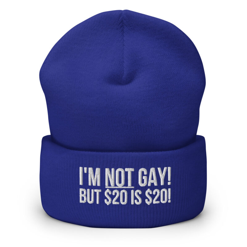 I’m not gay but $20 is $20 Beanie