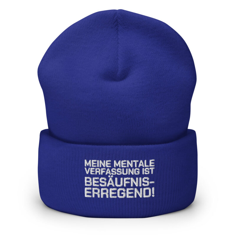 Meine mentale Verfassung ist besäufniserregend Beanie – Accessoires – klamottn.de