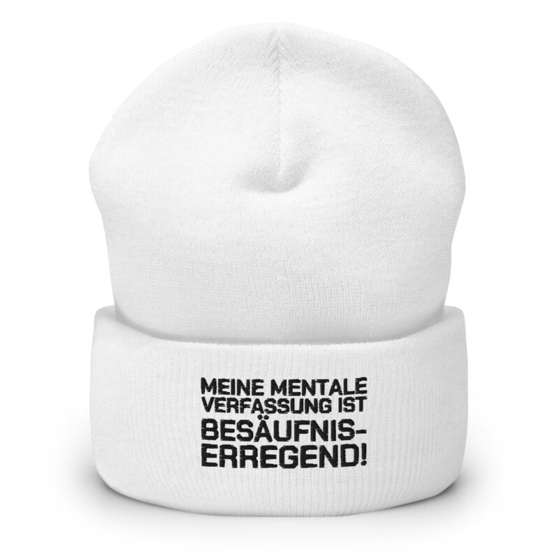 Meine mentale Verfassung ist besäufniserregend Beanie – Accessoires – klamottn.de