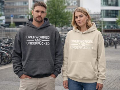 Overworked and Underfucked Unisex-Hoodie – Hoodies – Klamottn™