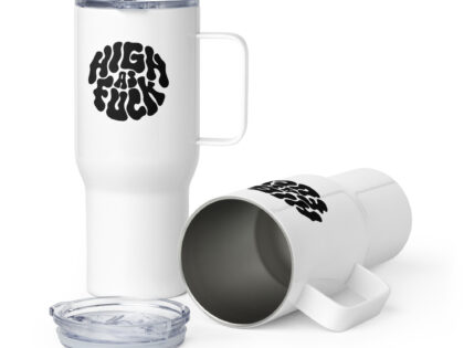 High as Fuck – Trippy Vibes Reisebecher mit Griff – Accessoires – klamottn.de High as Fuck – Trippy Vibes Reisebecher mit Griff – Accessoires – klamottn.de
