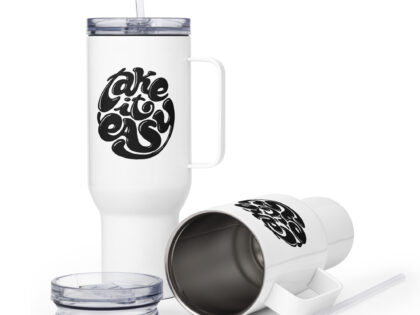 Take it Easy Reisebecher mit Griff – Accessoires – klamottn.de Take it Easy Reisebecher mit Griff – Accessoires – klamottn.de