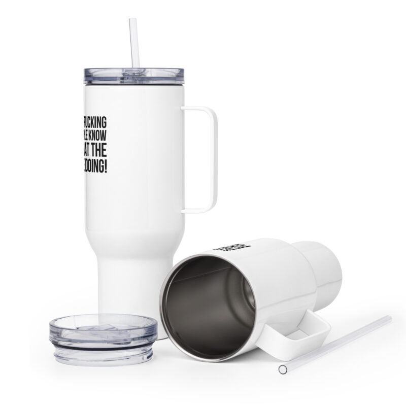 Stop being so fucking forgiving Reisebecher mit Griff – Accessoires – klamottn.de