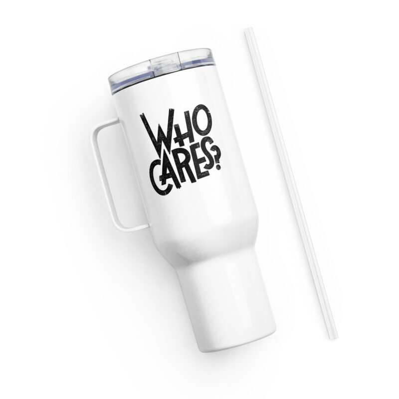 Who Cares? Reisebecher mit Griff – Accessoires – klamottn.de