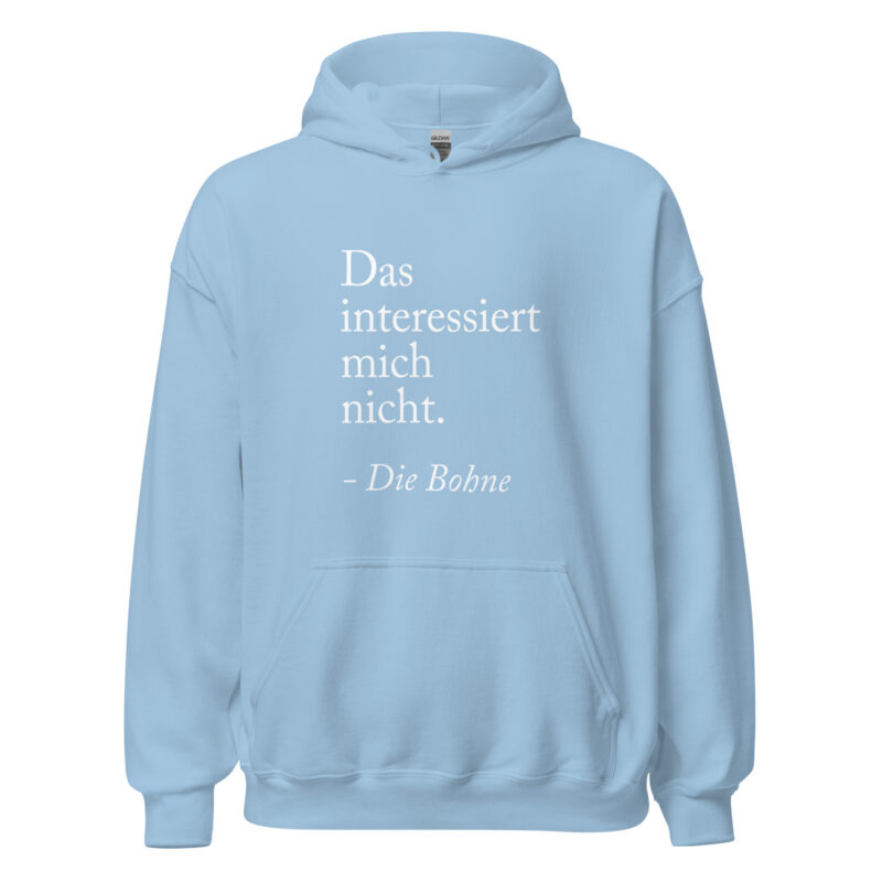 Das interessiert mich nicht die Bohne Unisex-Hoodie – Hoodies – klamottn.de