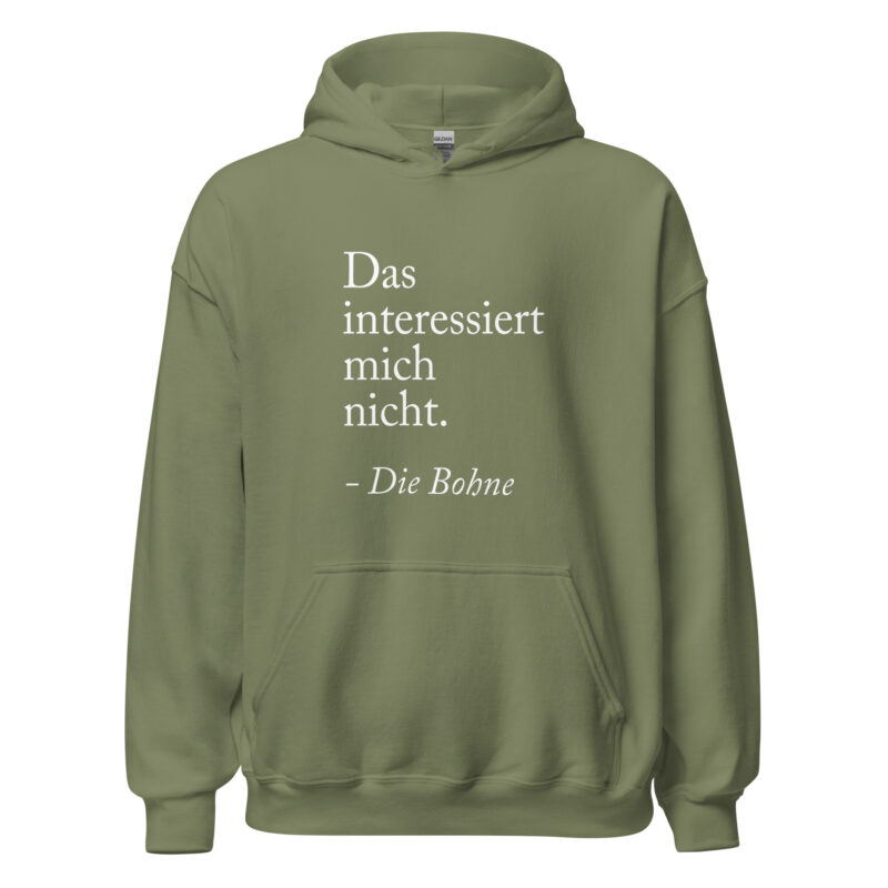 Das interessiert mich nicht die Bohne Unisex-Hoodie – Hoodies – klamottn.de