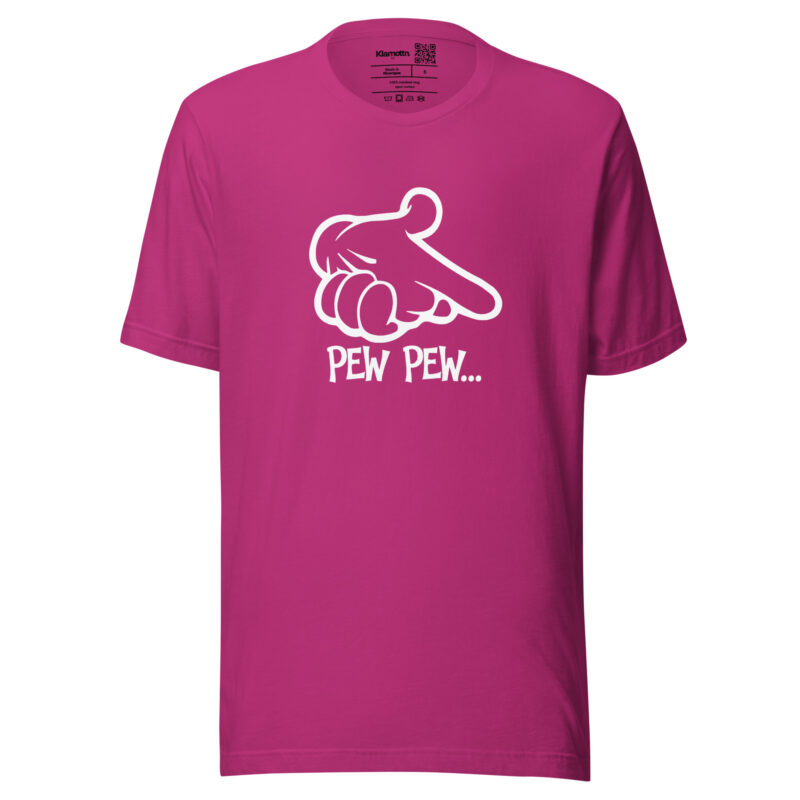 Pew Pew... Hand Unisex-T-Shirt – T-Shirts – klamottn.de