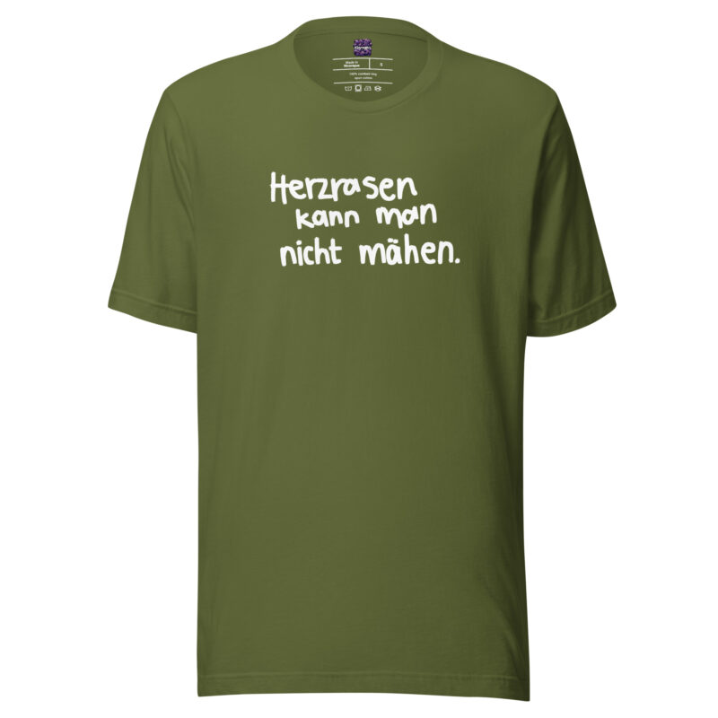 Herzrasen kann man nicht mähen Unisex-T-Shirt – T-Shirts – klamottn.de