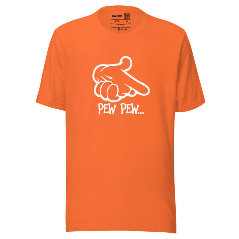 Pew Pew... Hand Unisex-T-Shirt – T-Shirts – klamottn.de