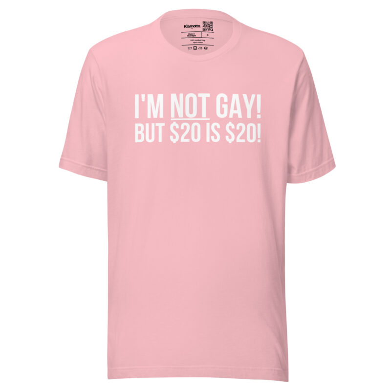 I’m not gay but $20 is $20 Unisex-T-Shirt