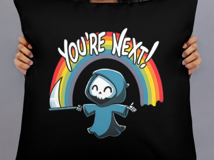 „You’re Next!“ Sensenmann Basic-Kissen – Home & Living – klamottn.de „You’re Next!“ Sensenmann Basic-Kissen – Home & Living – klamottn.de