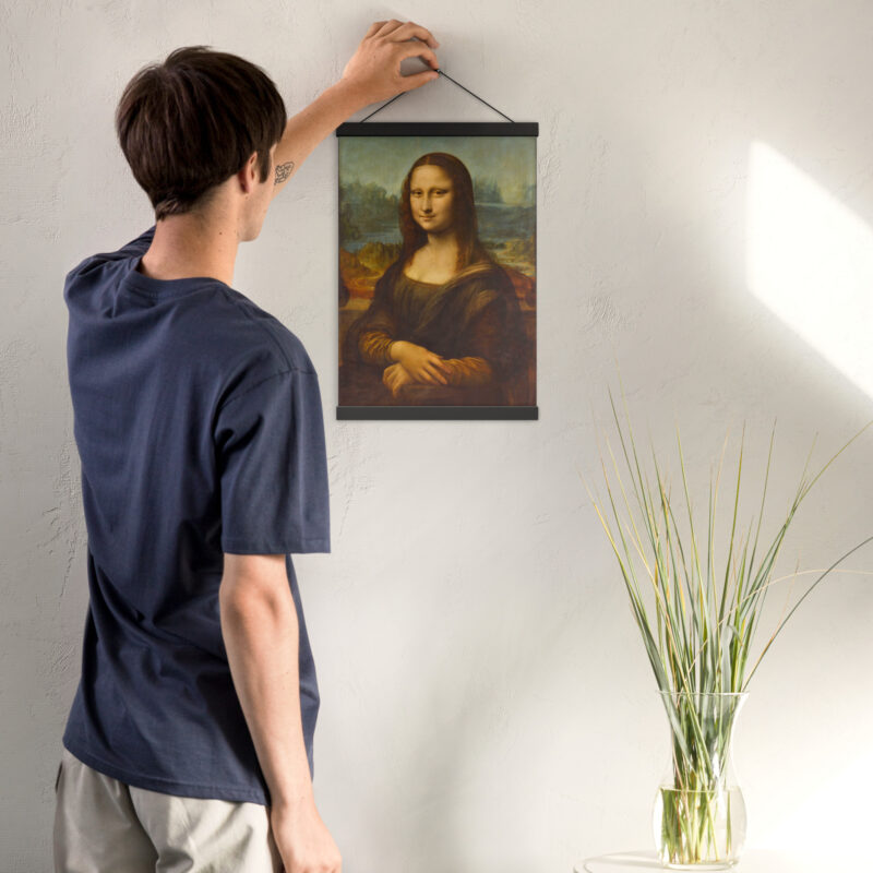 Mona Lisa Poster mit Aufhängern