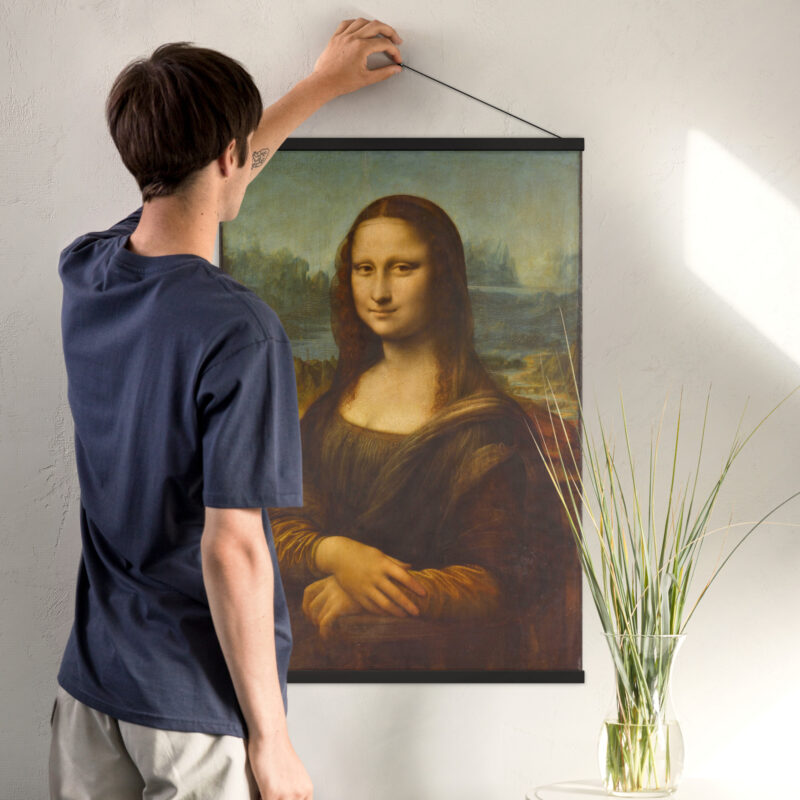 Mona Lisa Poster mit Aufhängern