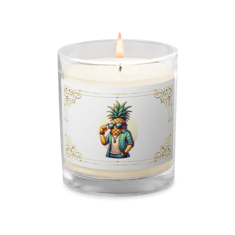 Coole Ananas mit Sonnenbrille Sojawachs-Kerze im Glas – Home & Living – klamottn.de