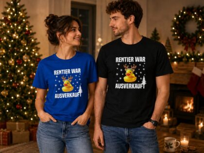 Rentier war ausverkauft Ente als Rudolph Unisex-T-Shirt – T-Shirts – Klamottn™