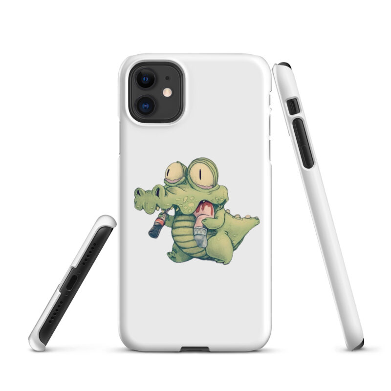 Krokodil mit Cola und “Snack” iPhone®-Hülle
