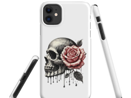 Schädel mit roter Rose Snapcase iPhone®-Hülle – Accessoires – klamottn.de Schädel mit roter Rose Snapcase iPhone®-Hülle – Accessoires – klamottn.de