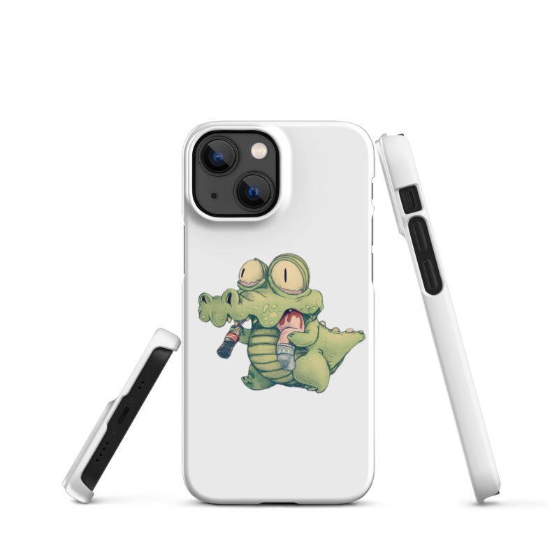 Krokodil mit Cola und “Snack” iPhone®-Hülle