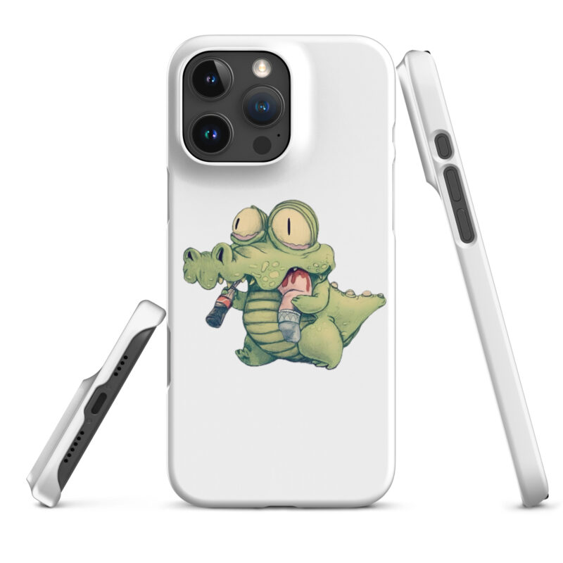 Krokodil mit Cola und “Snack” iPhone®-Hülle