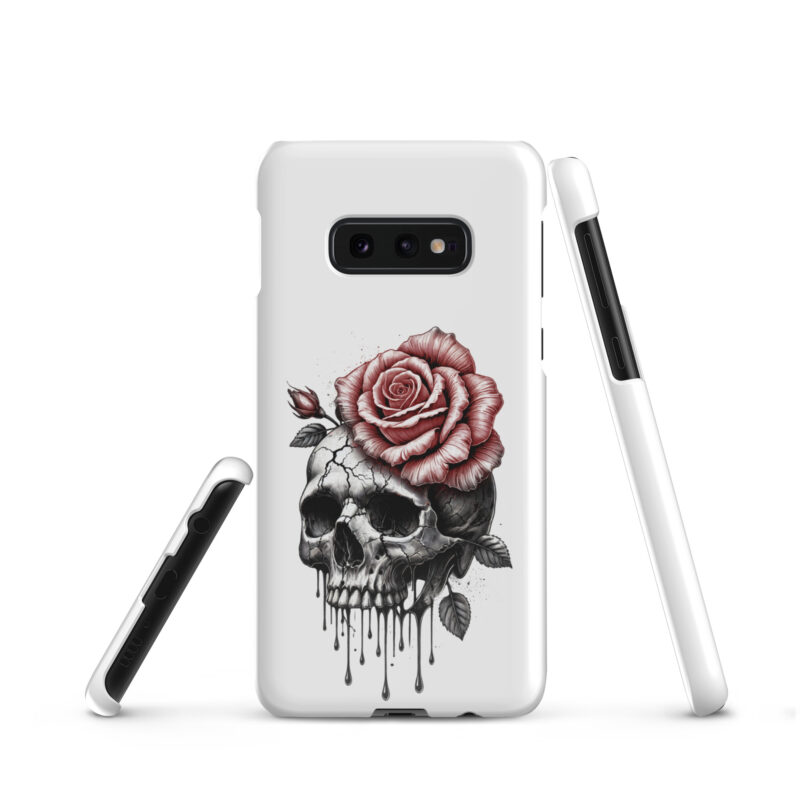 Schädel mit blutroter RoseSnapcase Samsung®-Hülle – Accessoires – klamottn.de