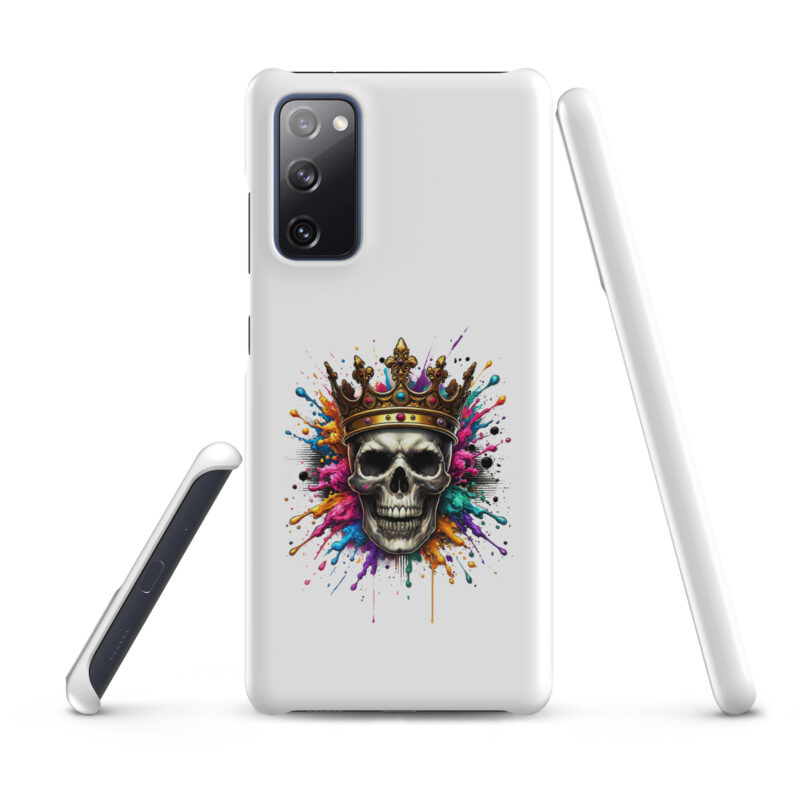 Schädel mit Krone und Farbspritzern Snapcase Samsung®-Hülle – Accessoires – klamottn.de