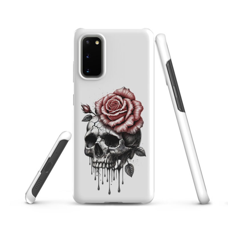 Schädel mit blutroter RoseSnapcase Samsung®-Hülle – Accessoires – klamottn.de