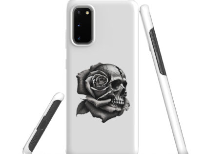 Monochromer Schädel mit Rose Snapcase Samsung®-Hülle – Accessoires – klamottn.de