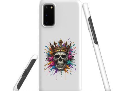 Schädel mit Krone und Farbspritzern Snapcase Samsung®-Hülle – Accessoires – klamottn.de